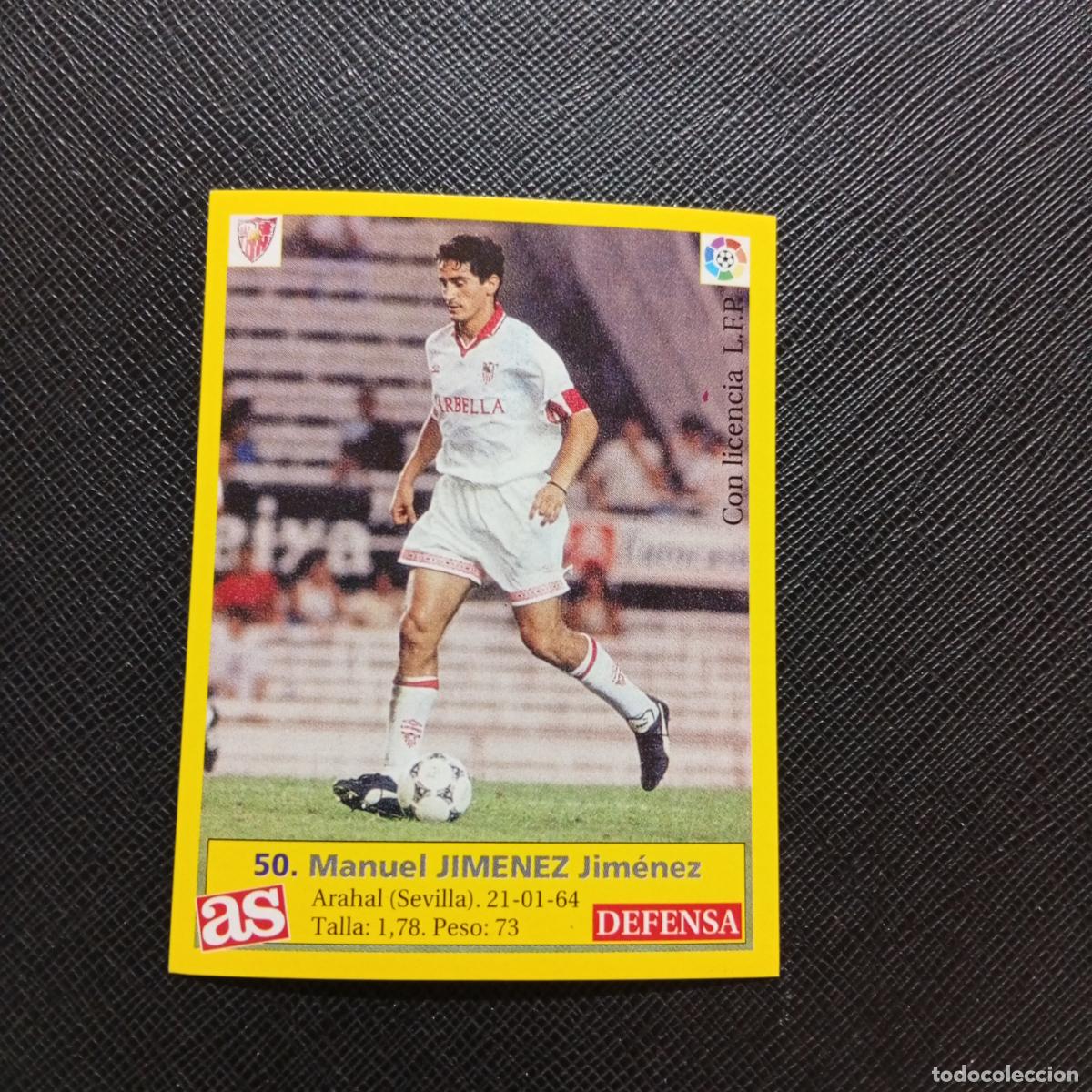 Cromos de f&uacute;tbol: 50 JIMENEZ SEVILLA AS 1995 1996 CROMO FUTBOL LIGA 95 96 - SIN PEGAR - A96 PG73