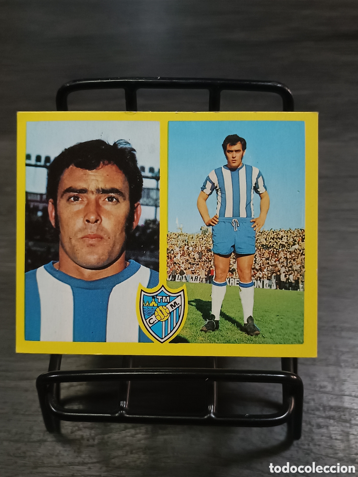 Cromos de f&uacute;tbol: 1972 Liga Este Bua m&aacute;laga despegado