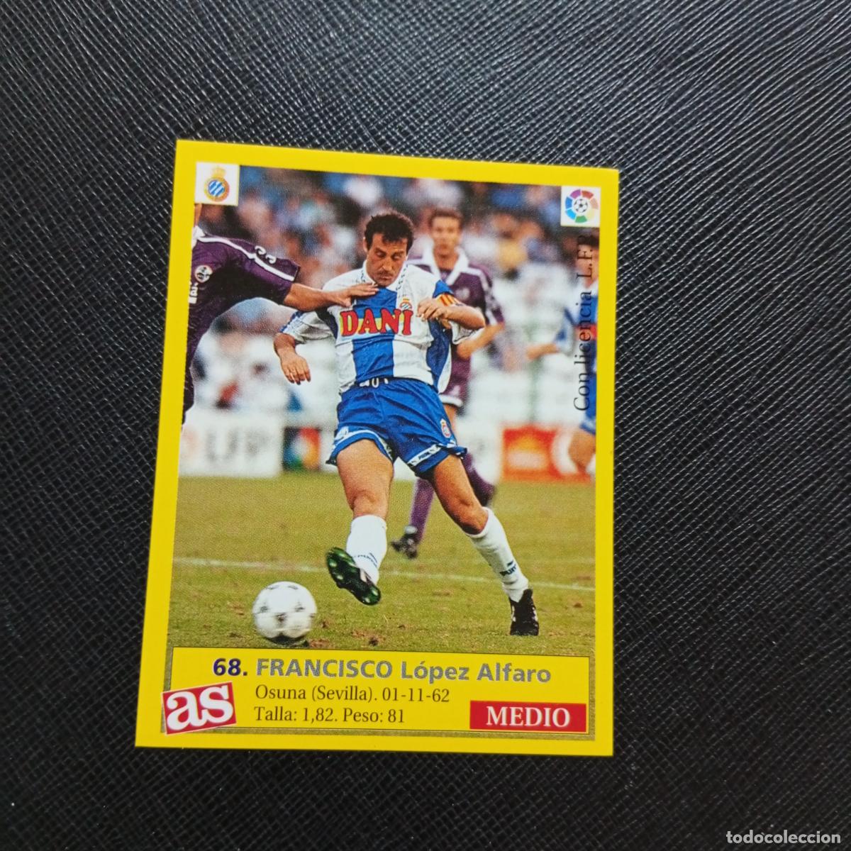 Figurine di Calcio: 68 FRANCISCO ESPA&Ntilde;OL AS 1995 1996 CROMO FUTBOL LIGA 95 96 - SIN PEGAR - A96 PG190