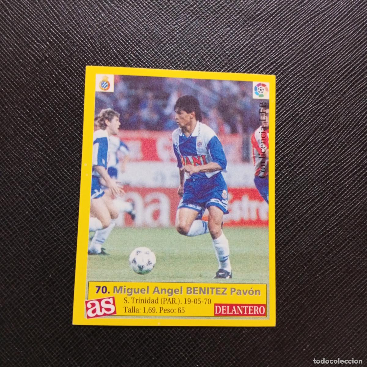Figurine di Calcio: 70 BENITEZ ESPA&Ntilde;OL AS 1995 1996 CROMO FUTBOL LIGA 95 96 - SIN PEGAR - A96 PG199