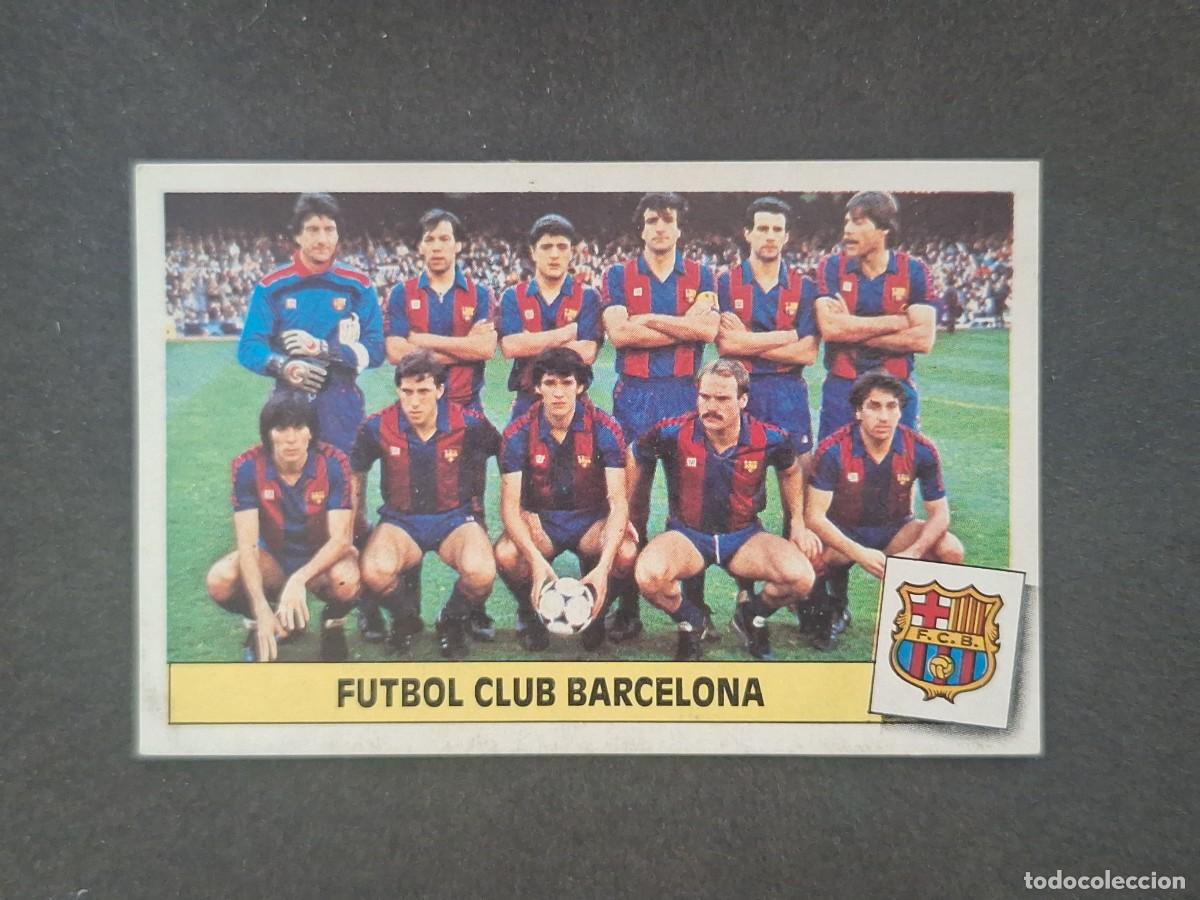 Cromos de f&uacute;tbol: L5 ALINEACION EQUIPO F. C. BARCELONA LIGA ESTE 1986 1987 86 87 DESPEGADO RECUPERADO