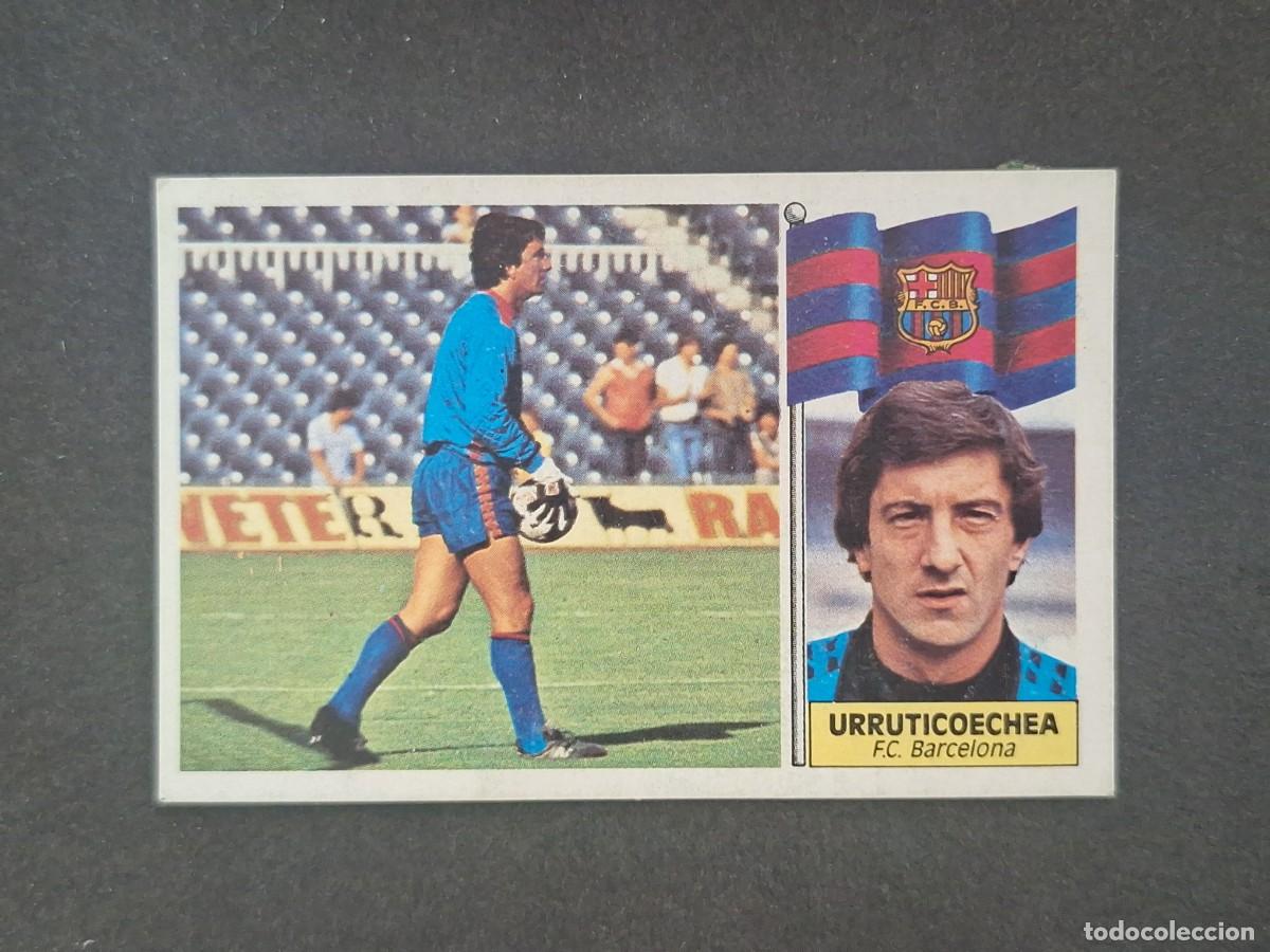 Figurine di Calcio: L5 URRUTICOECHEA F. C. BARCELONA LIGA ESTE 1986 1987 86 87 DESPEGADO RECUPERADO
