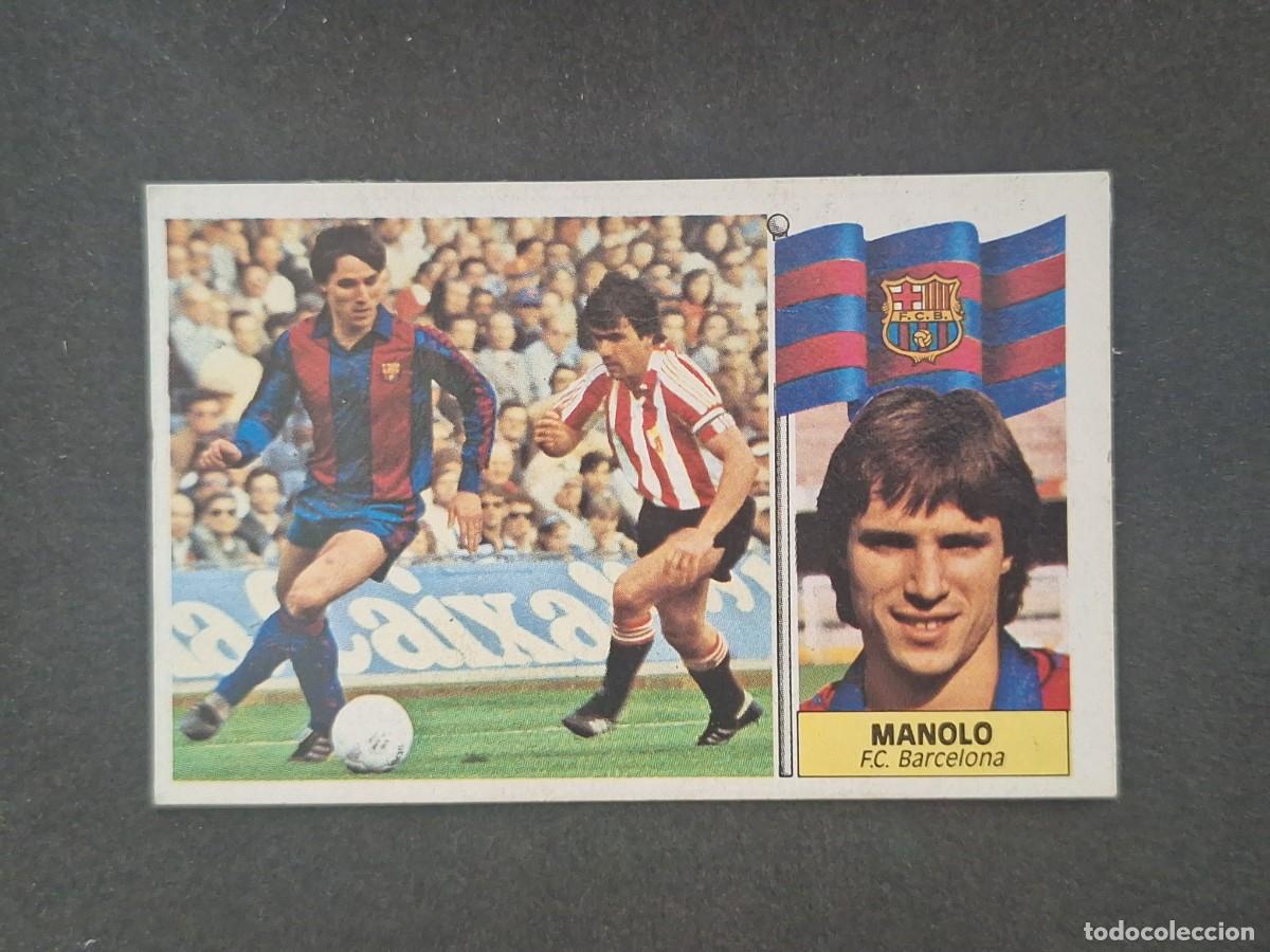 Figurine di Calcio: L5 MANOLO F. C. BARCELONA LIGA ESTE 1986 1987 86 87 DESPEGADO RECUPERADO