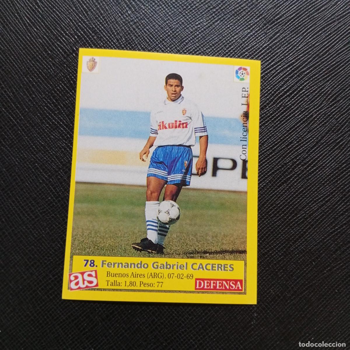 Figurine di Calcio: 78 CACERES ZARAGOZA AS 1995 1996 CROMO FUTBOL LIGA 95 96 - SIN PEGAR - A96 PG235
