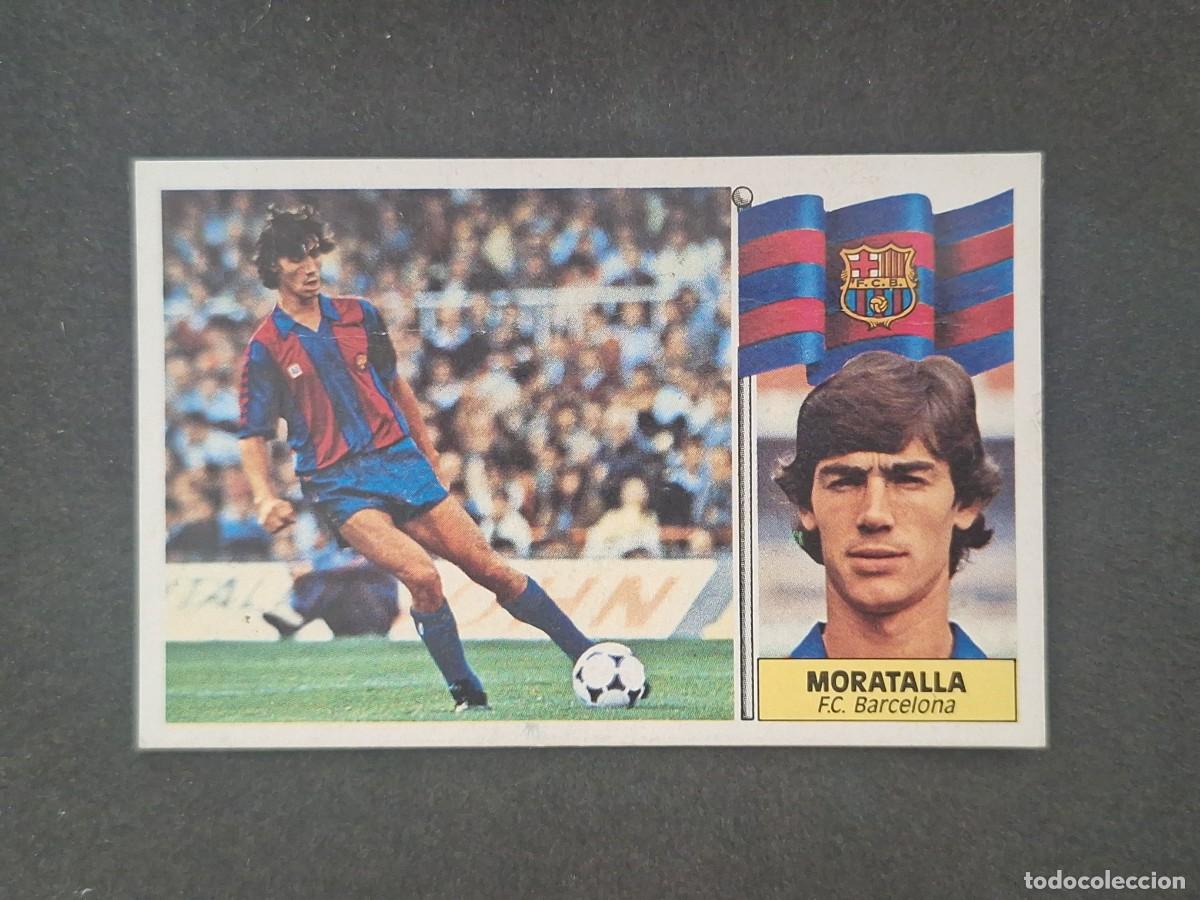 Figurine di Calcio: L5 MORATALLA F. C. BARCELONA LIGA ESTE 1986 1987 86 87 DESPEGADO RECUPERADO