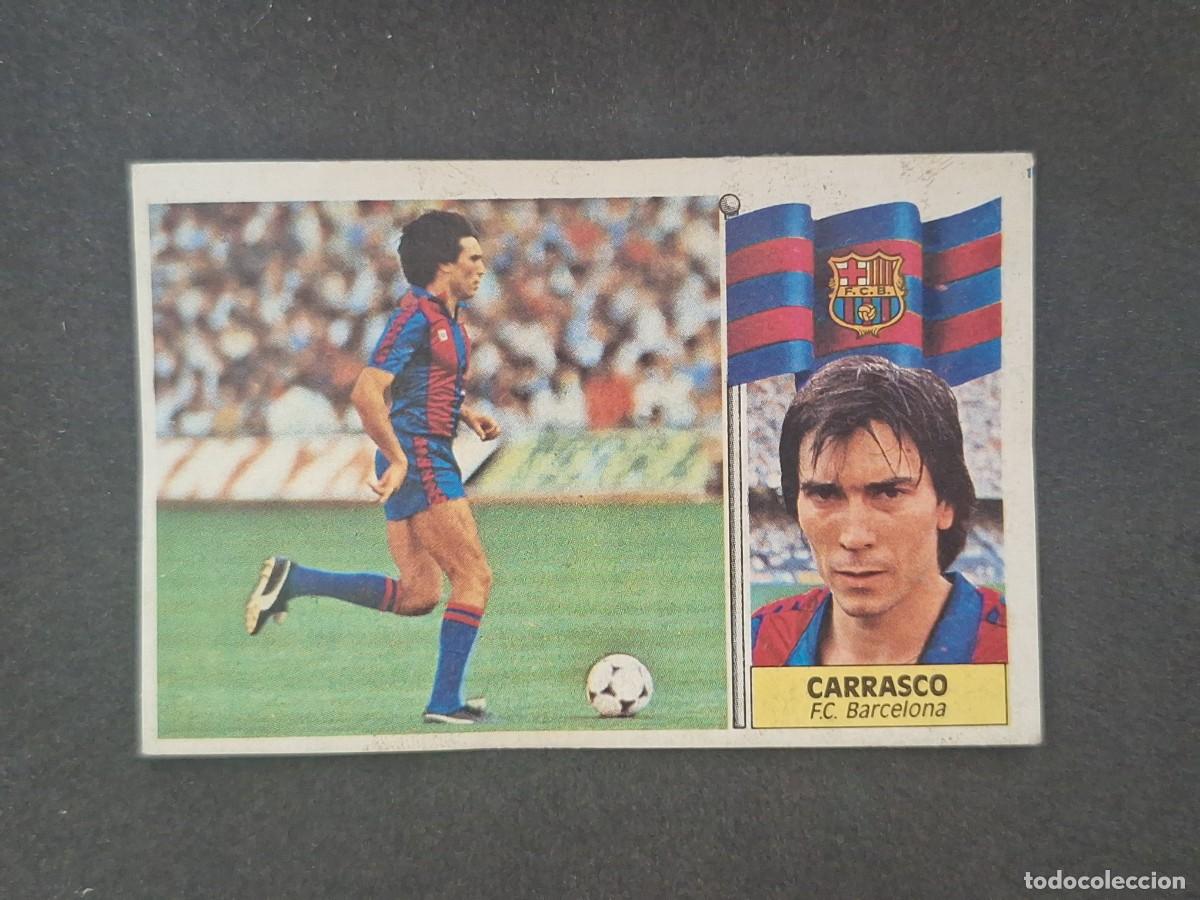 Cromos de f&uacute;tbol: L5 CARRASCO F. C. BARCELONA LIGA ESTE 1986 1987 86 87 DESPEGADO RECUPERADO