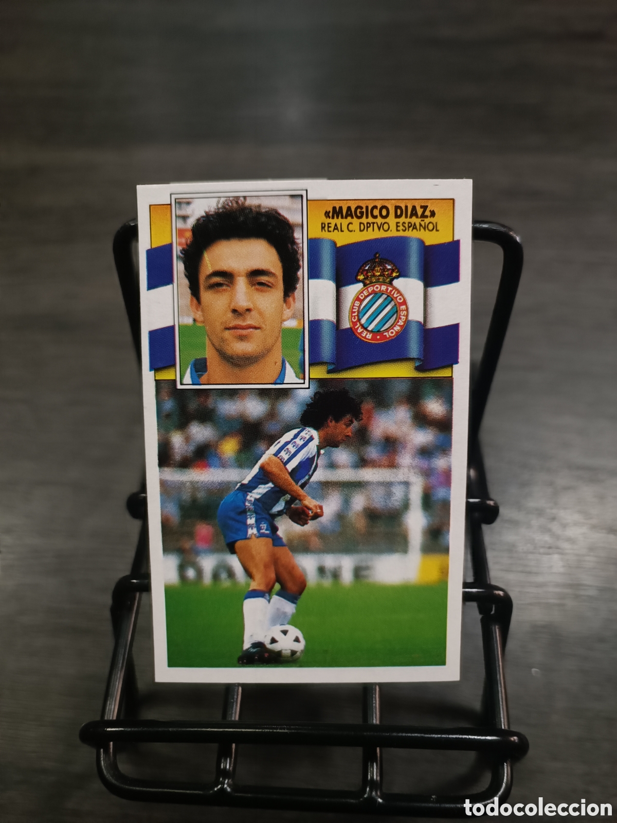 Cromos de f&uacute;tbol: 90 91 Liga Este coloca M&aacute;gico diaz