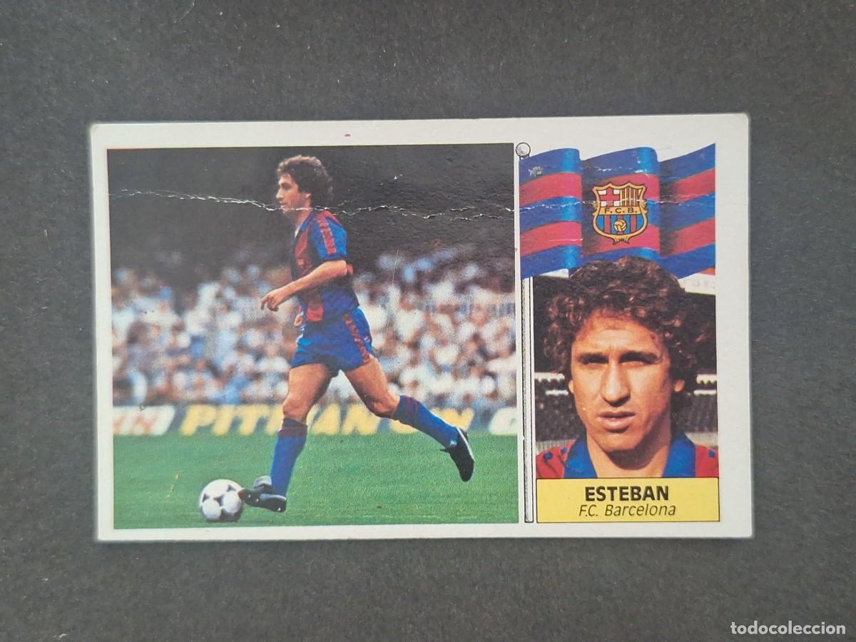 Cromos de f&uacute;tbol: L5 ESTEBAN F. C. BARCELONA LIGA ESTE 1986 1987 86 87 DESPEGADO RECUPERADO