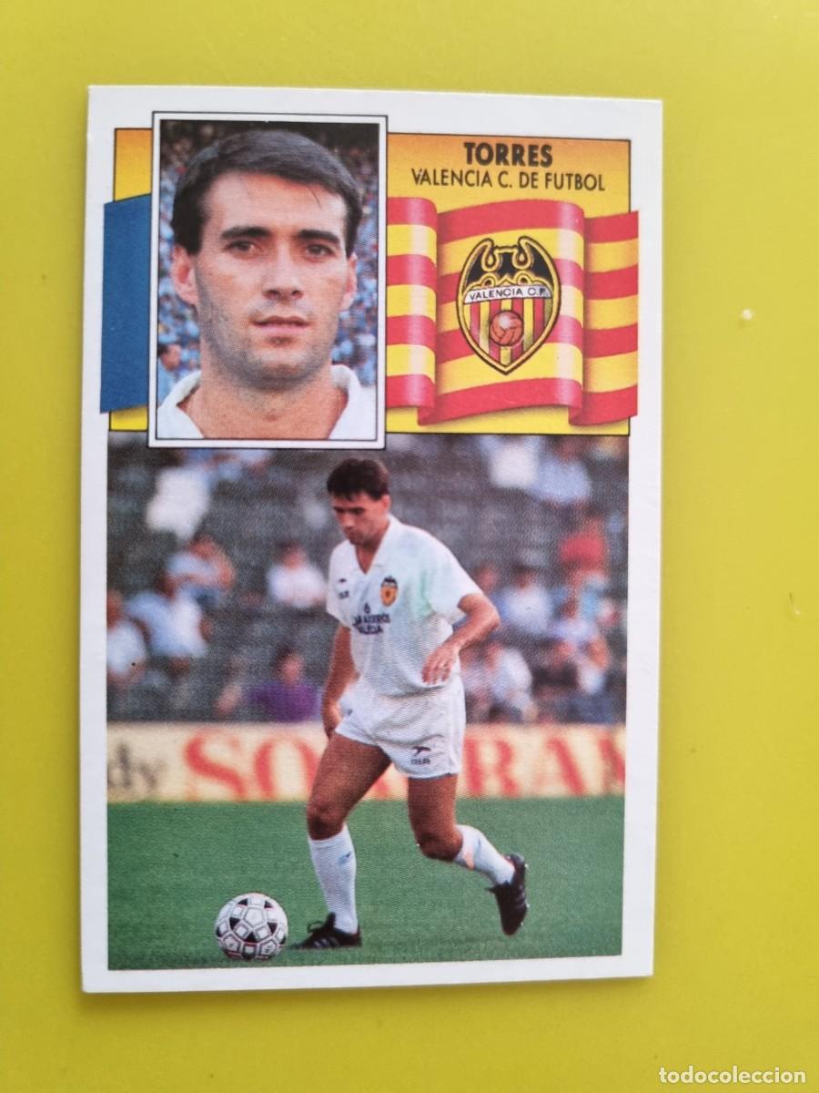 Cartes &agrave; collectionner de Football: CROMO LIGA ESTE 90 91 1990 1991 NUNCA PEGADO SIN PEGAR TORRES VALENCIA CF AR1026