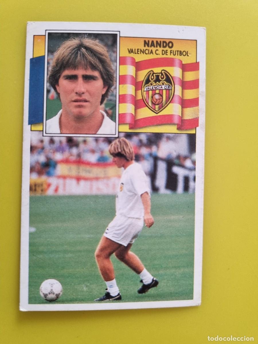 Cartes &agrave; collectionner de Football: CROMO LIGA ESTE 90 91 1990 1991 NUNCA PEGADO SIN PEGAR NANDO VALENCIA CF AR1026