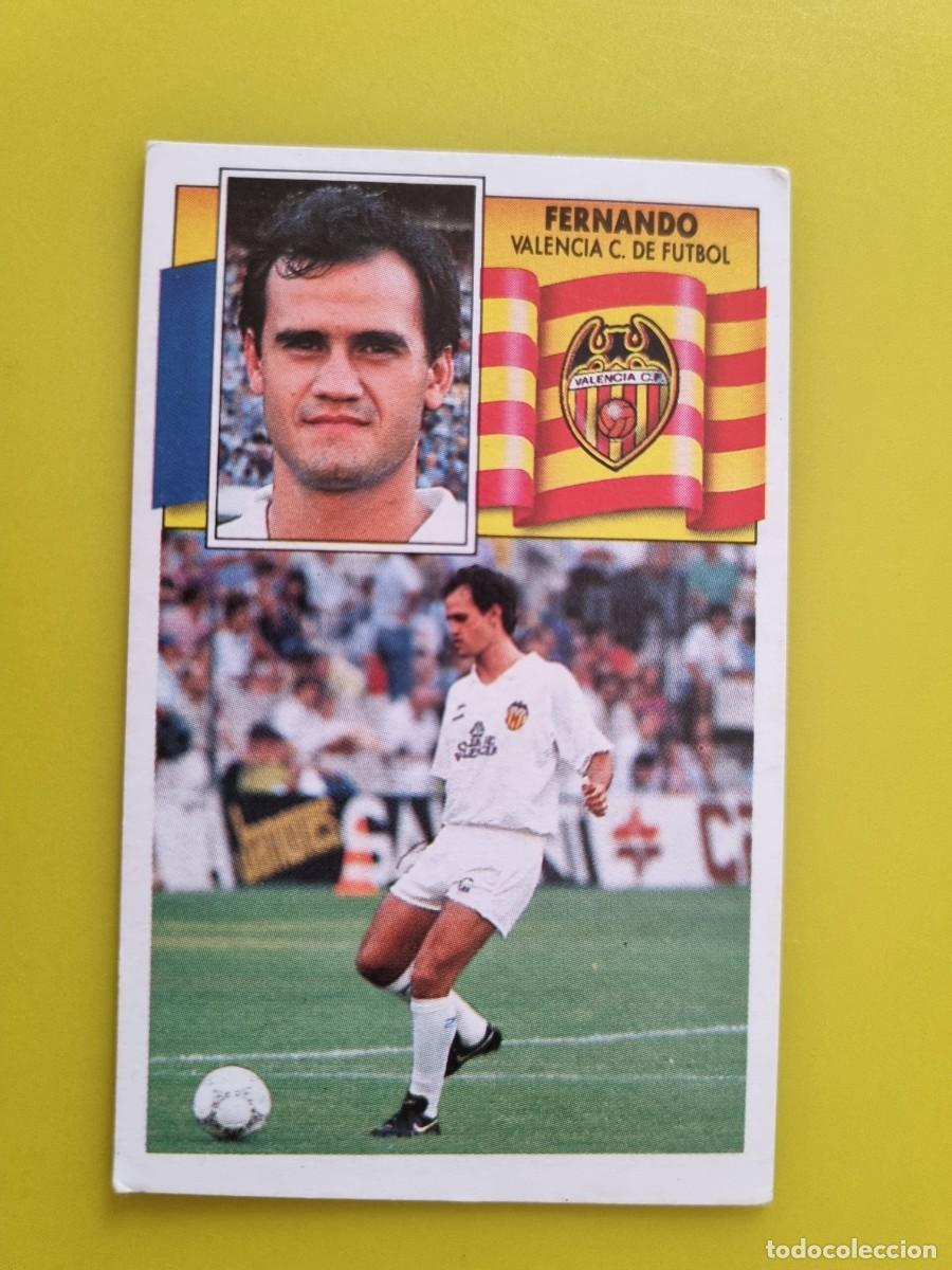 Cartes &agrave; collectionner de Football: CROMO LIGA ESTE 90 91 1990 1991 NUNCA PEGADO SIN PEGAR FERNANDO VALENCIA CF AR1026