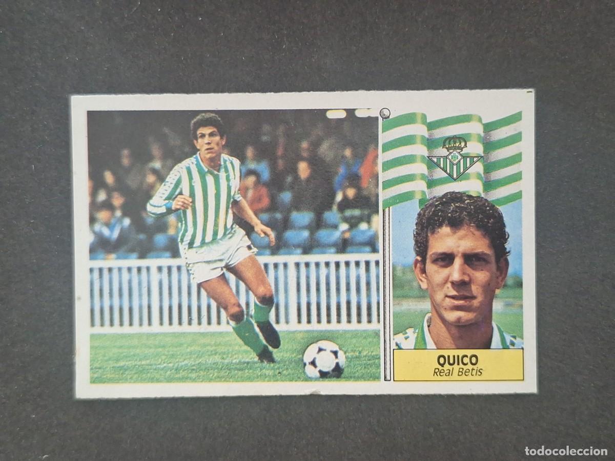 Figurine di Calcio: L5 QUICO REAL BETIS BALOMPIE LIGA ESTE 1986 1987 86 87 DESPEGADO RECUPERADO