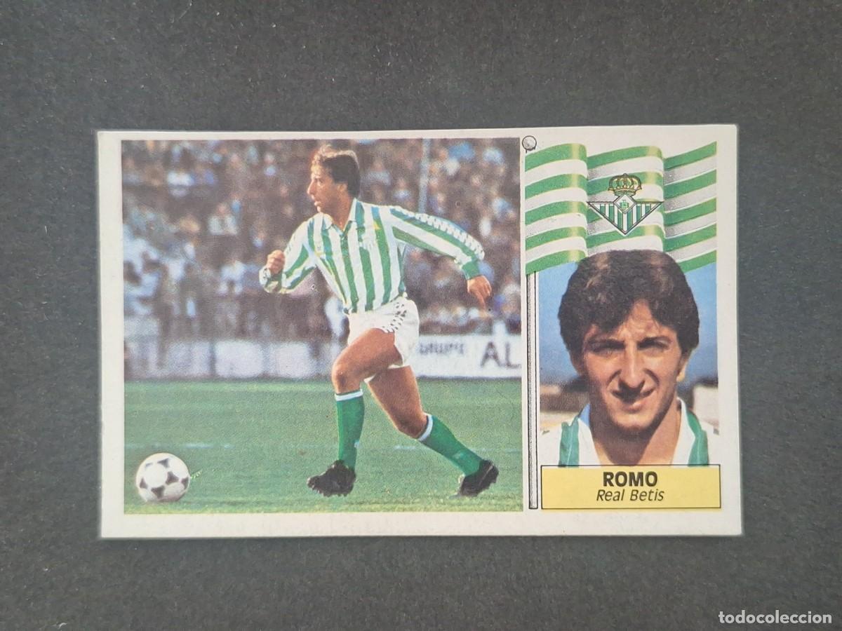 Figurine di Calcio: L5 ROMO REAL BETIS BALOMPIE LIGA ESTE 1986 1987 86 87 DESPEGADO RECUPERADO