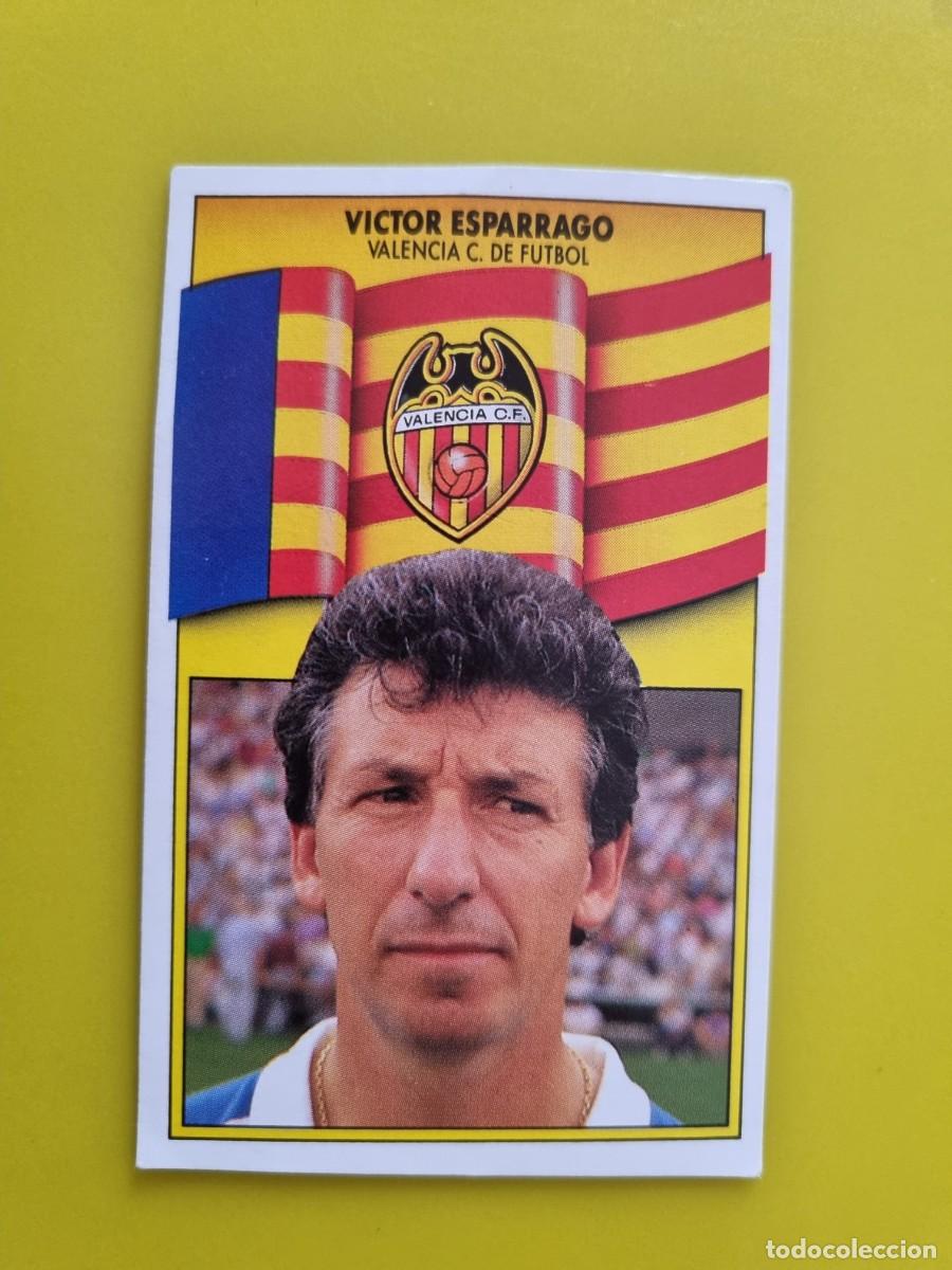 Cromos de Futebol: LIGA ESTE 90 91 1990 1991 NUNCA PEGADO SIN PEGAR VICTOR ESPARRAGO ENTRENADOR VALENCIA CF AR1026