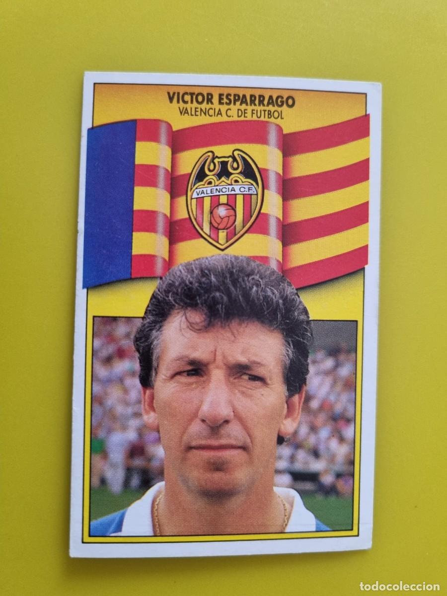 Cromos de Futebol: LIGA ESTE 90 91 1990 1991 NUNCA PEGADO SIN PEGAR VICTOR ESPARRAGO ENTRENADOR VALENCIA CF AR1026