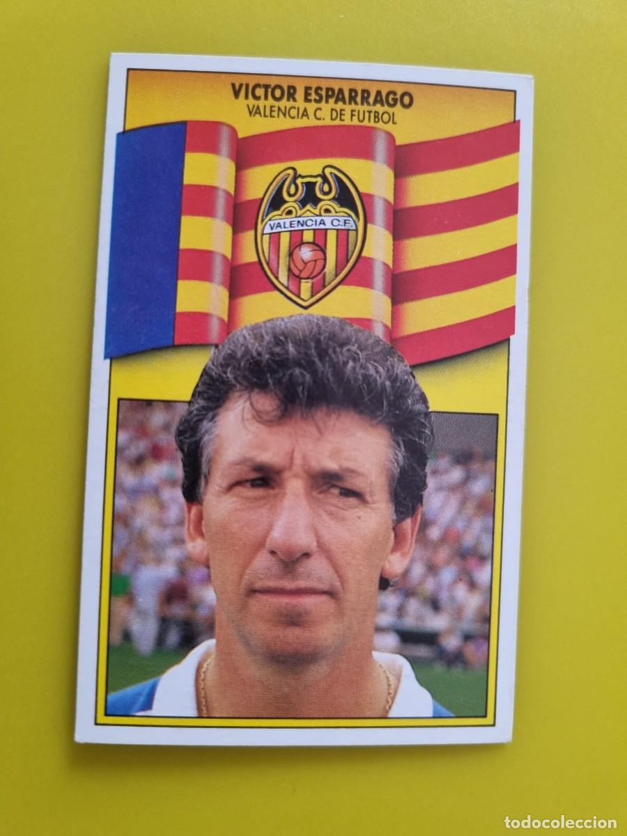 Cromos de Futebol: LIGA ESTE 90 91 1990 1991 NUNCA PEGADO SIN PEGAR VICTOR ESPARRAGO ENTRENADOR VALENCIA CF AR1026