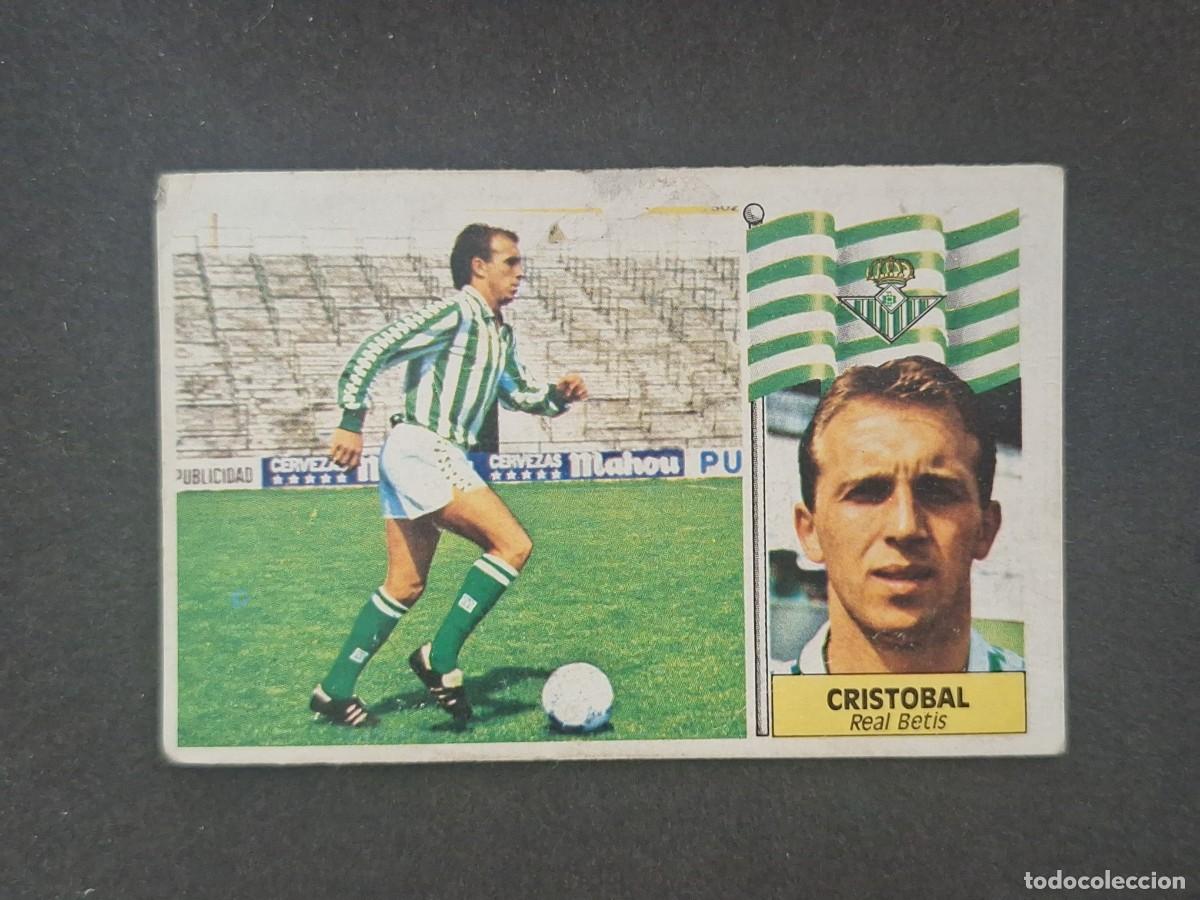 Cromos de Futebol: L5 CRISTOBAL REAL BETIS BALOMPIE LIGA ESTE 1986 1987 86 87 DESPEGADO RECUPERADO