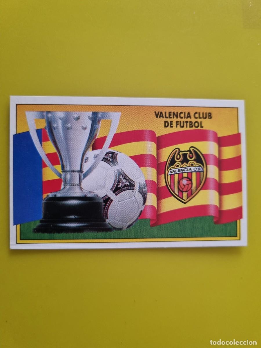 Cromos de Futebol: CROMO LIGA ESTE 90 91 1990 1991 NUNCA PEGADO SIN PEGAR ESCUDO Y BANDERA VALENCIA CF AR1026