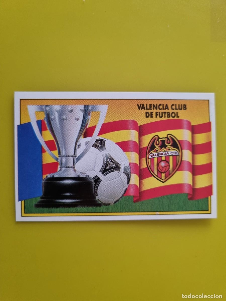 Football Stickers: CROMO LIGA ESTE 90 91 1990 1991 NUNCA PEGADO SIN PEGAR ESCUDO Y BANDERA VALENCIA CF AR1026
