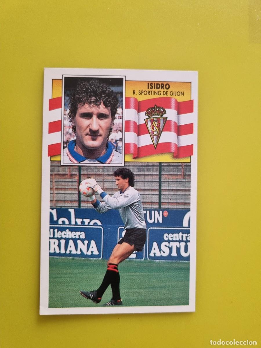 Football Stickers: CROMO LIGA ESTE 90 91 1990 1991 NUNCA PEGADO SIN PEGAR ISIDRO SPORTING DE GIJON AR1026