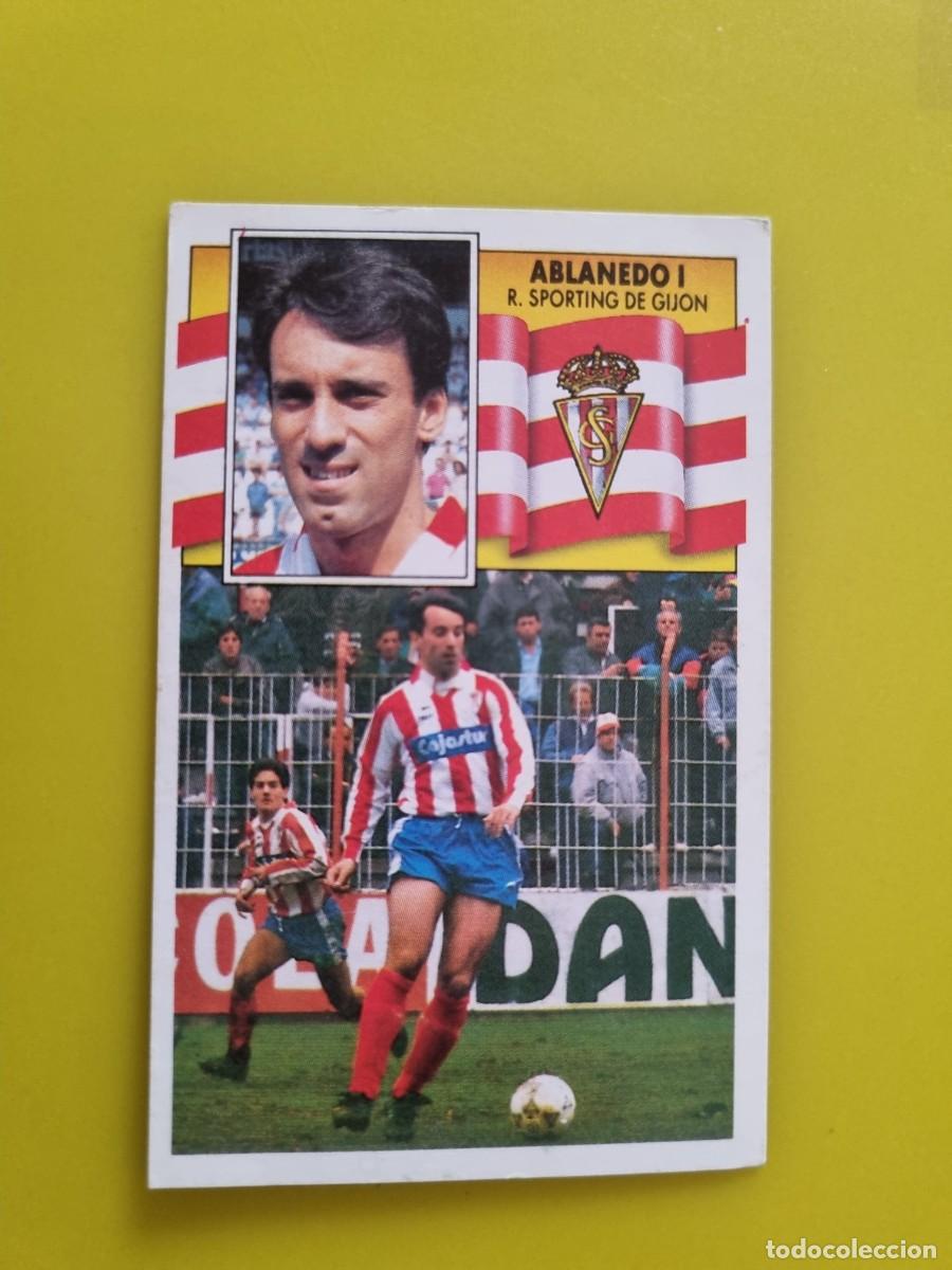 Figurine di Calcio: CROMO LIGA ESTE 90 91 1990 1991 NUNCA PEGADO SIN PEGAR ABLANEDO I SPORTING DE GIJON AR1026
