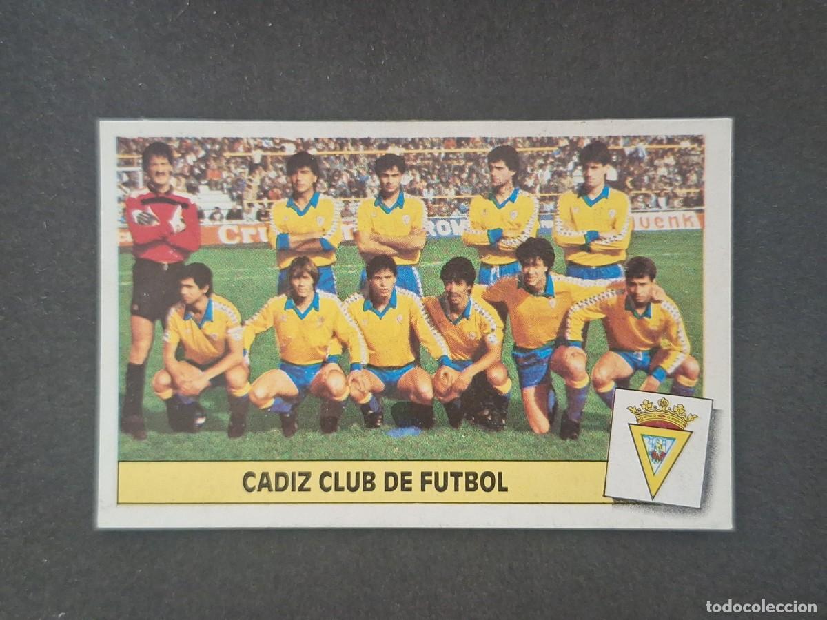 Figurine di Calcio: L5 ALINEACION EQUIPO CADIZ C. F. LIGA ESTE 1986 1987 86 87 DESPEGADO RECUPERADO