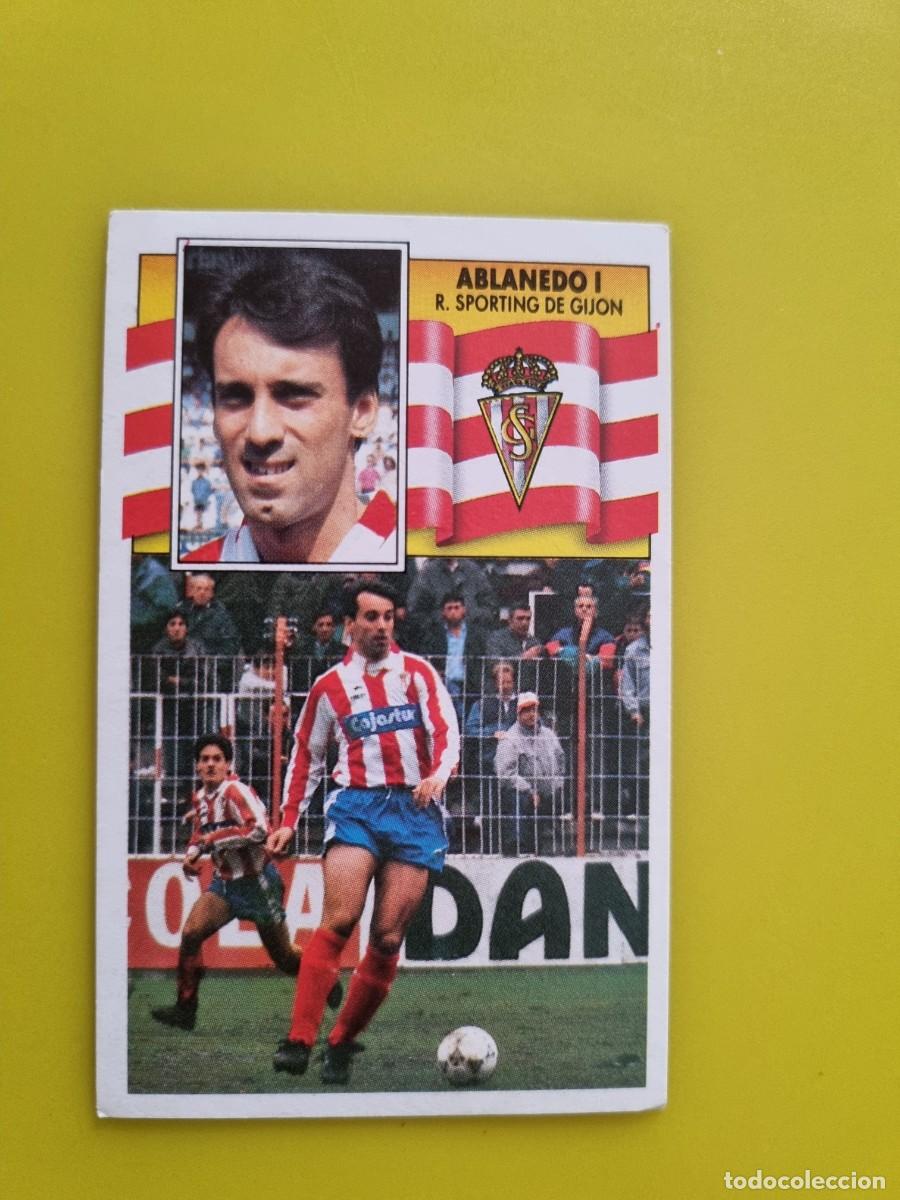 Figurine di Calcio: CROMO LIGA ESTE 90 91 1990 1991 NUNCA PEGADO SIN PEGAR ABLANEDO I SPORTING DE GIJON AR1026