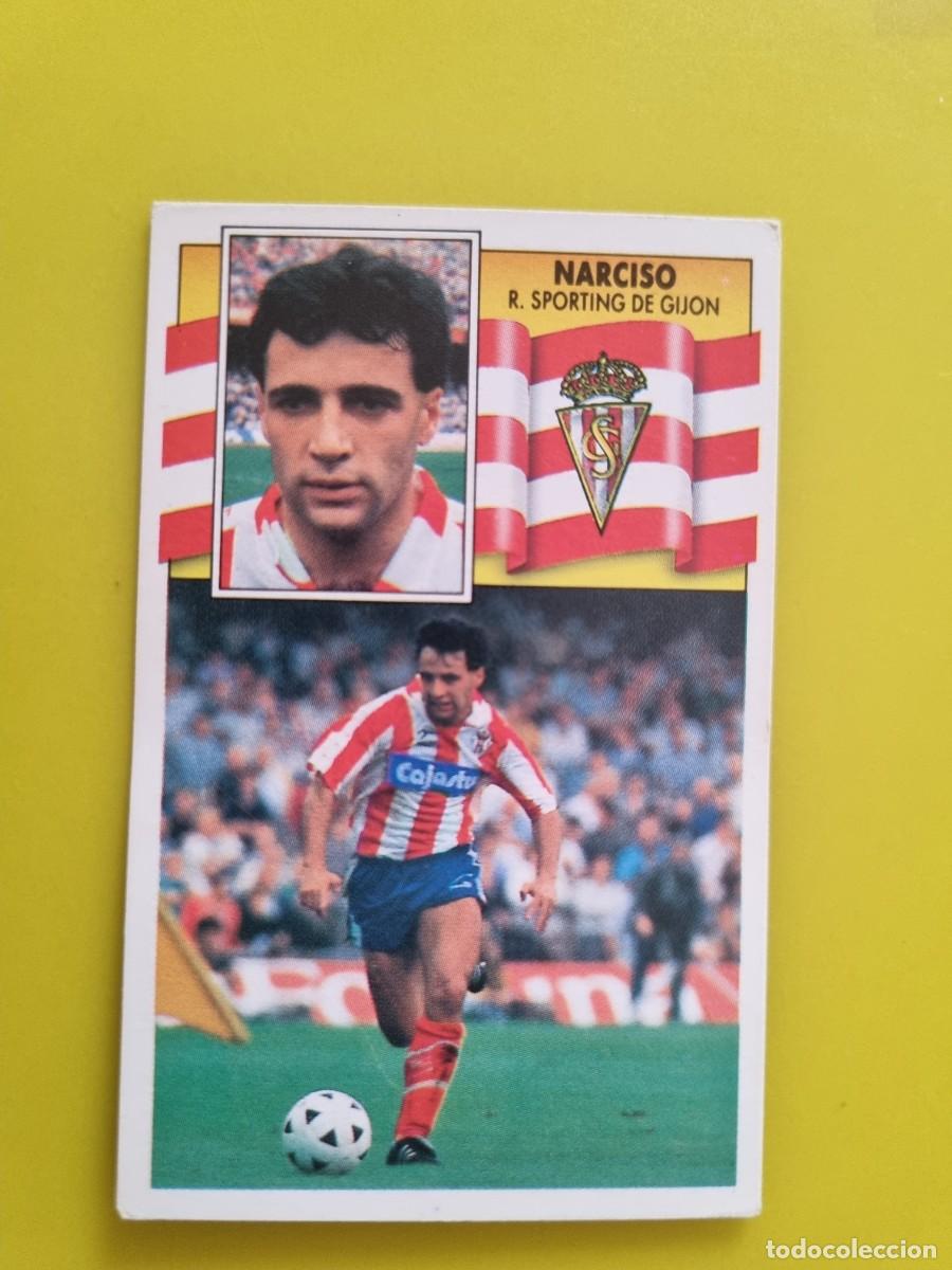 Cartes &agrave; collectionner de Football: CROMO LIGA ESTE 90 91 1990 1991 NUNCA PEGADO SIN PEGAR NARCISO SPORTING DE GIJON AR1026