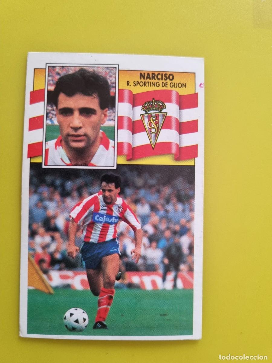 Cromos de f&uacute;tbol: CROMO LIGA ESTE 90 91 1990 1991 NUNCA PEGADO SIN PEGAR NARCISO SPORTING DE GIJON AR1026