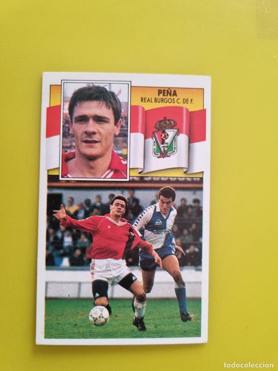 Cromos de f&uacute;tbol: CROMO LIGA ESTE 90 91 1990 1991 NUNCA PEGADO SIN PEGAR PE&Ntilde;A BURGOS CF AR1026