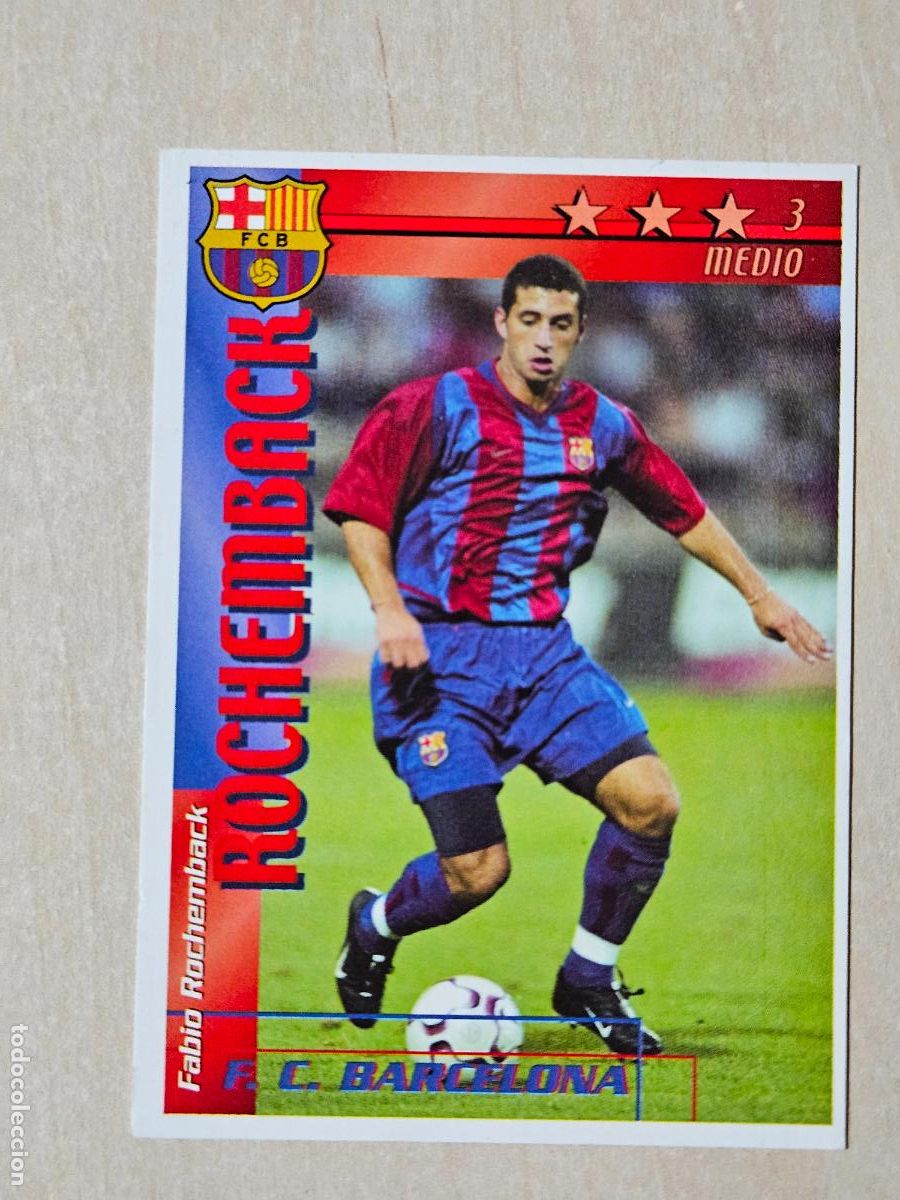 Cromos de f&uacute;tbol: MAGIC BOX INT FUTBOL MATCH TOTAL LIGA 2002 2003 - ROCHEMBACK - BARCELONA