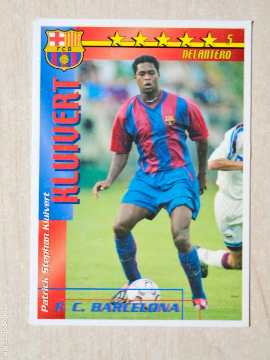 Cromos de f&uacute;tbol: MAGIC BOX INT FUTBOL MATCH TOTAL LIGA 2002 2003 - KLUIVERT - BARCELONA