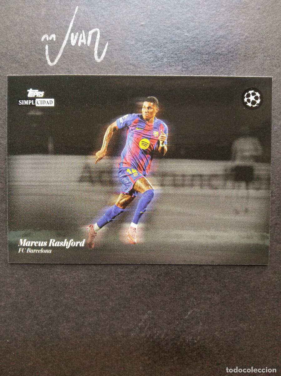Figurine di Calcio: VELOCIDAD RASHFORD BARCELONA INGLATERRA ⚽ TOPPS &reg; SIMPLICIDAD UEFA CHAMPIONS 2025 2026 25 26 NUEVO