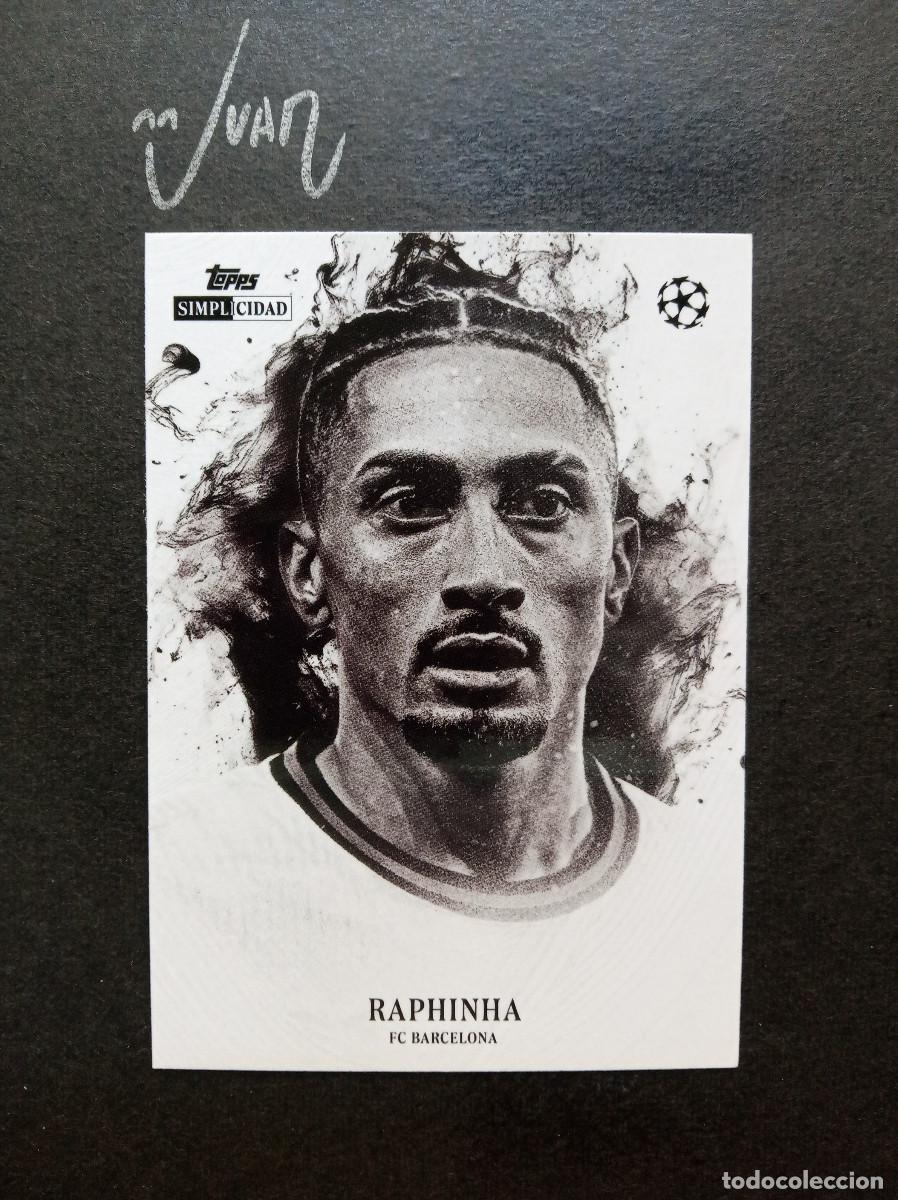 Figurine di Calcio: RETRATO RAPHINHA FC BARCELONA BRASIL ⚽ TOPPS &reg; SIMPLICIDAD UEFA CHAMPIONS 2025 2026 25 26 NUEVO