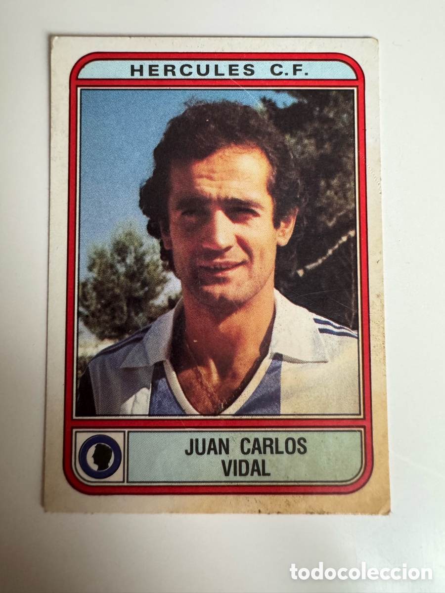 Cromos de f&uacute;tbol: Figurine Panini Futbol 81 - 82 1981 1982 Hercules CF &ndash; N&ordm; 165 &ndash; JUAN CARLOS VIDAL