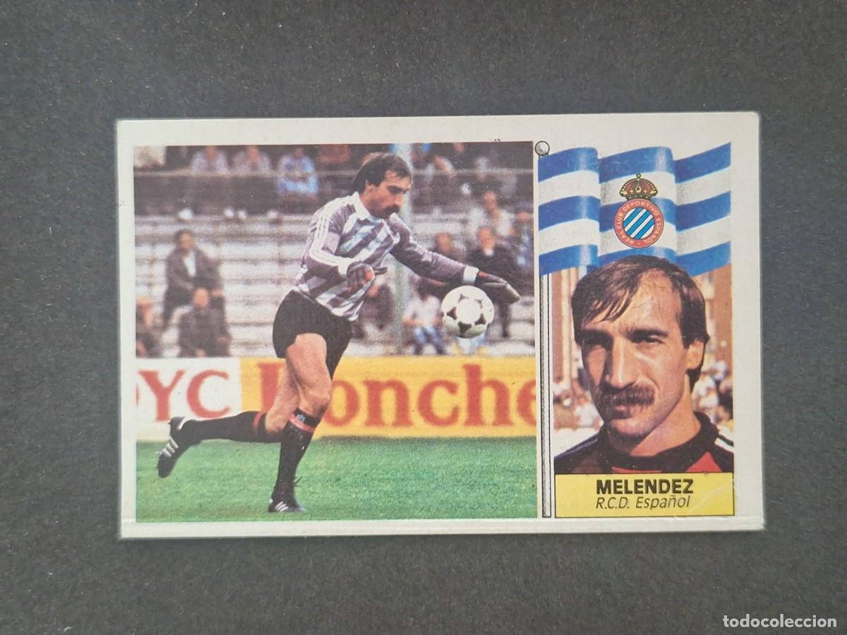 Cromos de f&uacute;tbol: L5 MELENDEZ R. C. D. ESPA&Ntilde;OL LIGA ESTE 1986 1987 86 87 DESPEGADO RECUPERADO