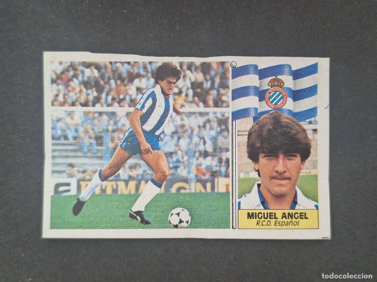 Figurine di Calcio: L5 MIGUEL ANGEL R. C. D. ESPA&Ntilde;OL LIGA ESTE 1986 1987 86 87 DESPEGADO RECUPERADO