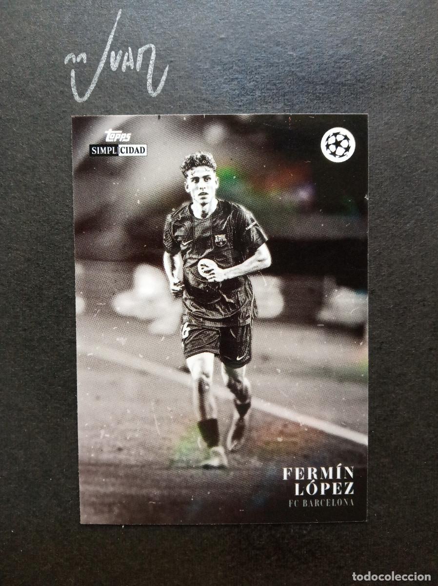 Figurine di Calcio: ESTRELLAS FERMIN LOPEZ BARCELONA ESPA&Ntilde;A ⚽ TOPPS &reg; SIMPLICIDAD UEFA CHAMPIONS 2025 2026 25 26 NUEVO