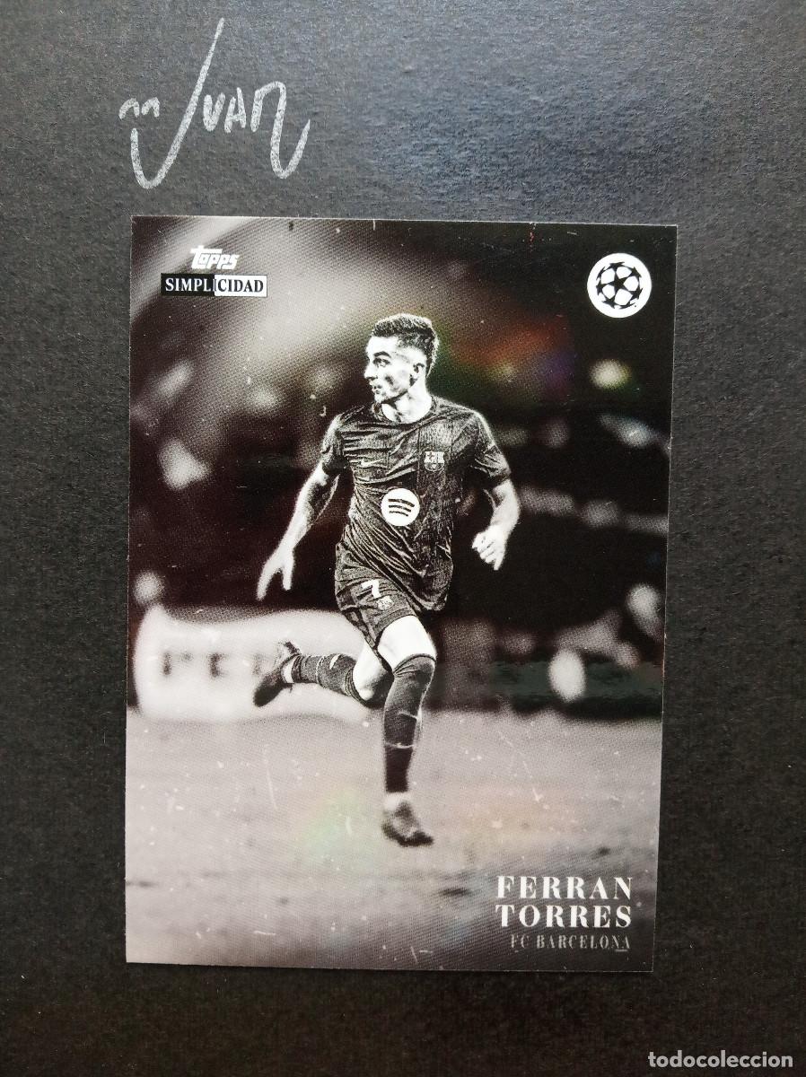 Figurine di Calcio: ESTRELLAS FERRAN TORRES BARCELONA ESPA&Ntilde;A ⚽ TOPPS &reg; SIMPLICIDAD UEFA CHAMPIONS 2025 2026 25 26 NUEVO