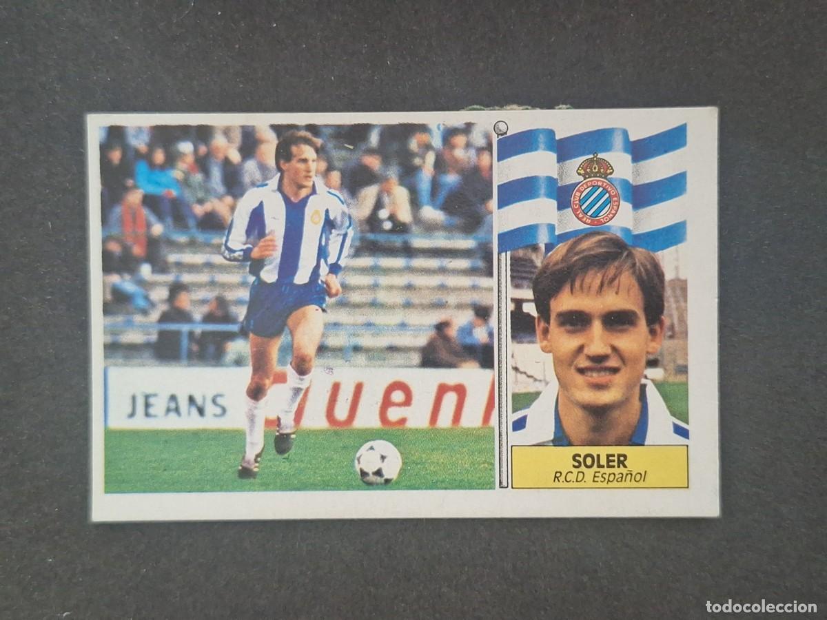 Figurine di Calcio: L5 SOLER R. C. D. ESPA&Ntilde;OL LIGA ESTE 1986 1987 86 87 DESPEGADO RECUPERADO