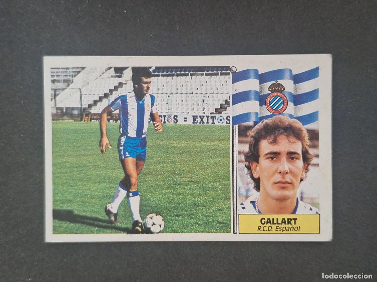 Cromos de f&uacute;tbol: L5 GALLART R. C. D. ESPA&Ntilde;OL LIGA ESTE 1986 1987 86 87 DESPEGADO RECUPERADO