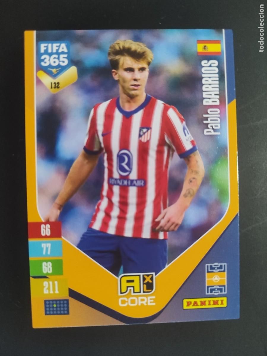 Cromos de f&uacute;tbol: ADRENALYN XL FIFA 365 2027 CARD CORE BARRIOS AT MADRID # 132 PANINI