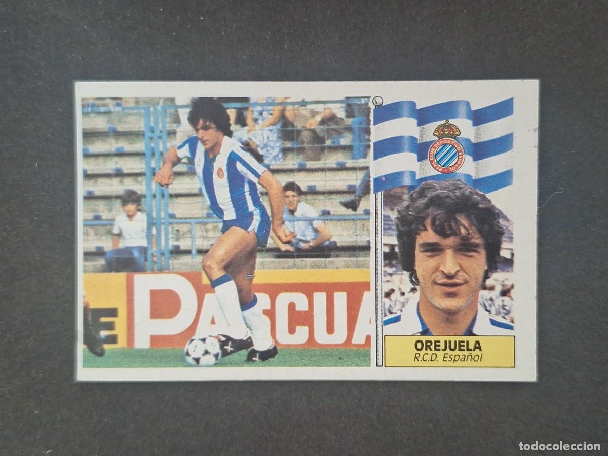 Cromos de f&uacute;tbol: L5 OREJUELA R. C. D. ESPA&Ntilde;OL LIGA ESTE 1986 1987 86 87 DESPEGADO RECUPERADO