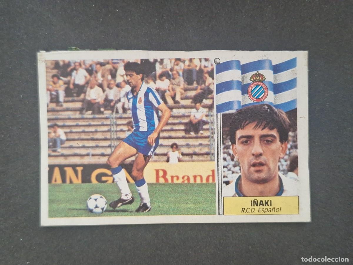 Cromos de f&uacute;tbol: L5 I&Ntilde;AKI R. C. D. ESPA&Ntilde;OL LIGA ESTE 1986 1987 86 87 DESPEGADO RECUPERADO