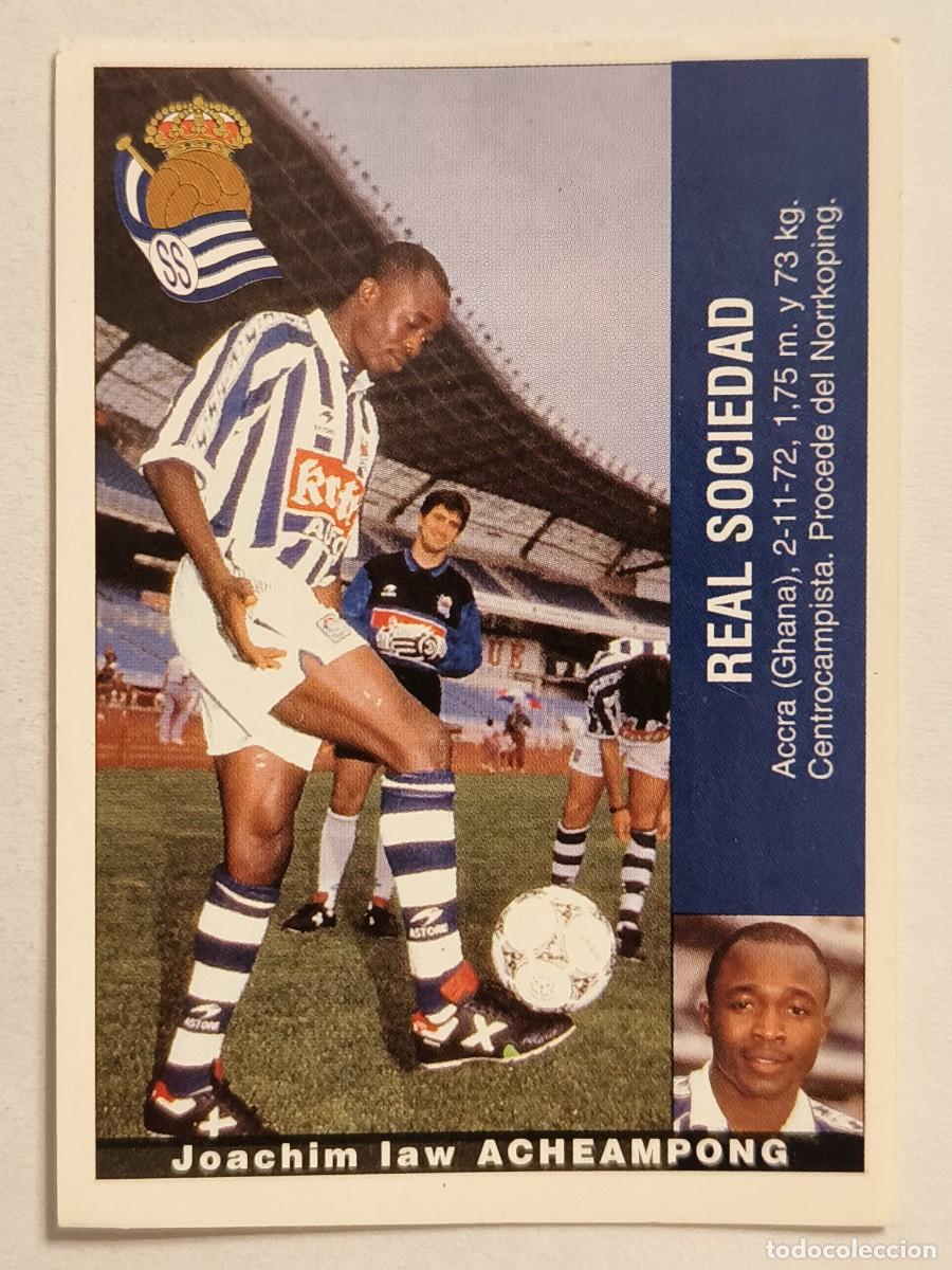 Cromos de f&uacute;tbol: #ACHEAMPONG ULTIMO FICHAJE 4 (REAL SOCIEDAD) LIGA 95/96 PANINI