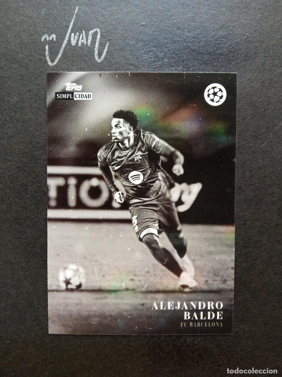 Cromos de f&uacute;tbol: ESTRELLAS ALEJANDRO BALDE BARCELONA ESPA&Ntilde;A⚽ TOPPS &reg; SIMPLICIDAD UEFA CHAMPIONS 2025 2026 25 26 NUEVO