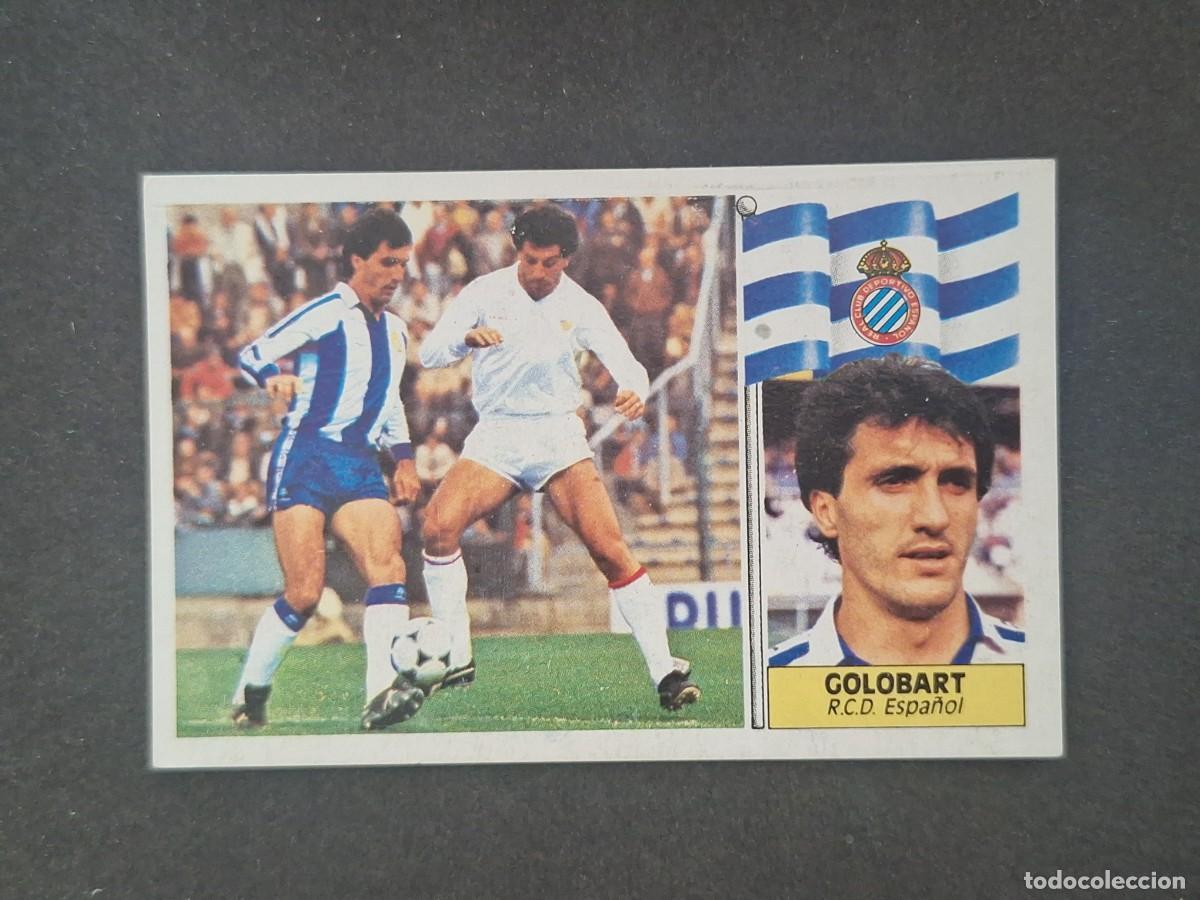 Cromos de f&uacute;tbol: L5 GOLOBART R. C. D. ESPA&Ntilde;OL LIGA ESTE 1986 1987 86 87 DESPEGADO RECUPERADO