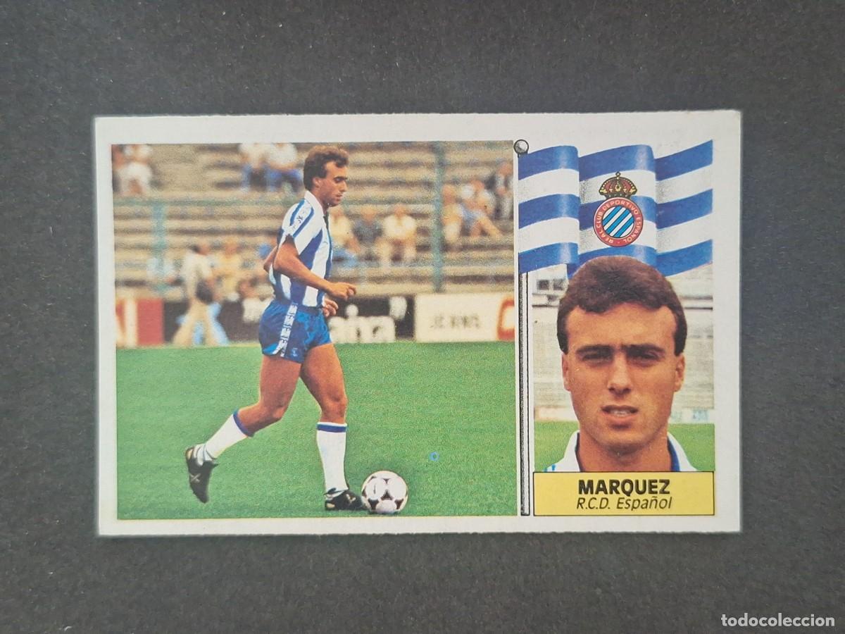 Cromos de f&uacute;tbol: L5 MARQUEZ R. C. D. ESPA&Ntilde;OL LIGA ESTE 1986 1987 86 87 DESPEGADO RECUPERADO