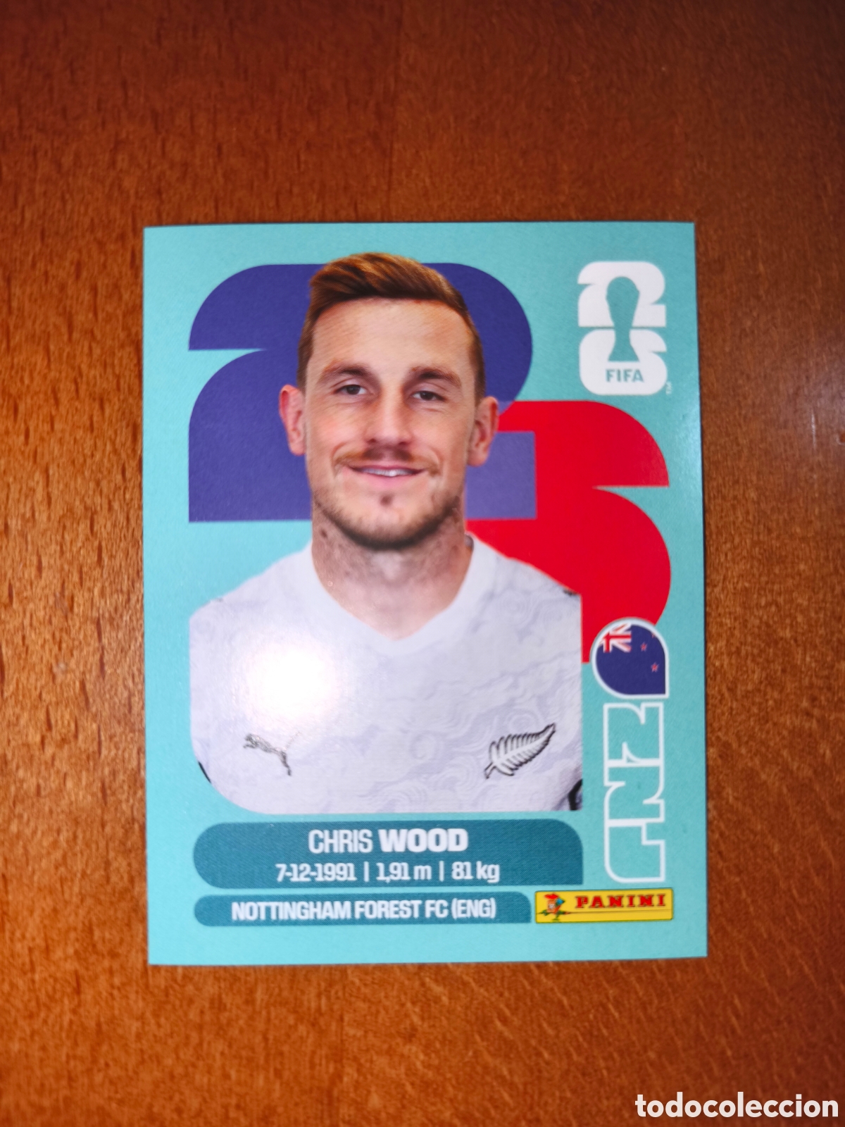 Cromos de f&uacute;tbol: NZL17 Chris Wood NZL 17 Fifa World Cup 2026 Nueva Zelanda