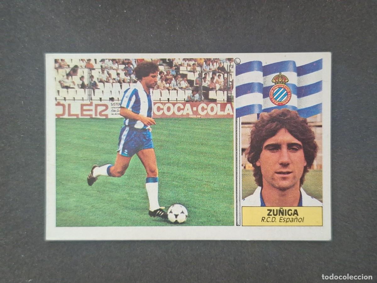 Cromos de f&uacute;tbol: L5 ZU&Ntilde;IGA R. C. D. ESPA&Ntilde;OL LIGA ESTE 1986 1987 86 87 DESPEGADO RECUPERADO